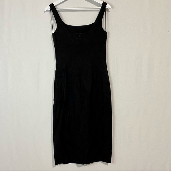 Cooper St Women’s Follow Me Sleeveless Linen Blend Midi Sheath Dress Black NWOT - Picture 8 of 8
